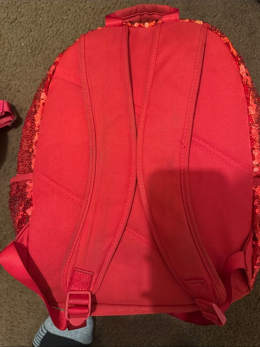 Disney Kids Sequin Backpack in Red with Minnie Face